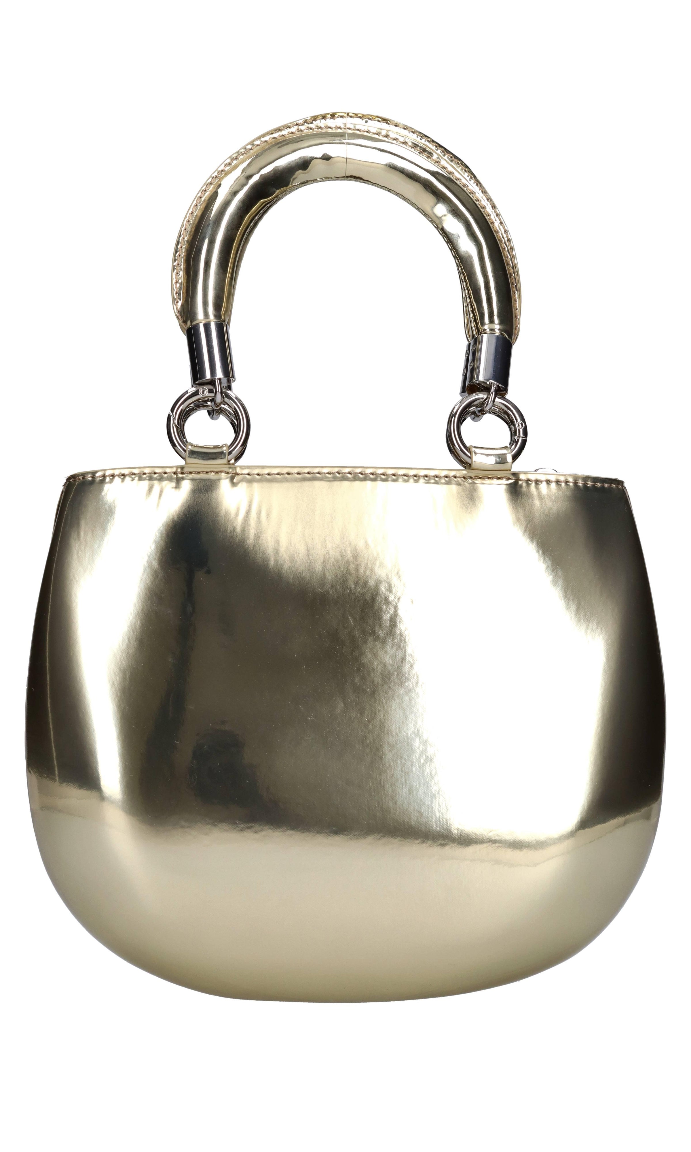 Borsa in pelle specchiata 