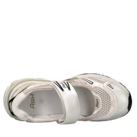 Sneakers in ecopelle e tessuto 