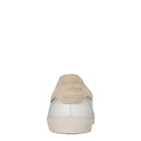 Sneakers in pelle e tessuto 