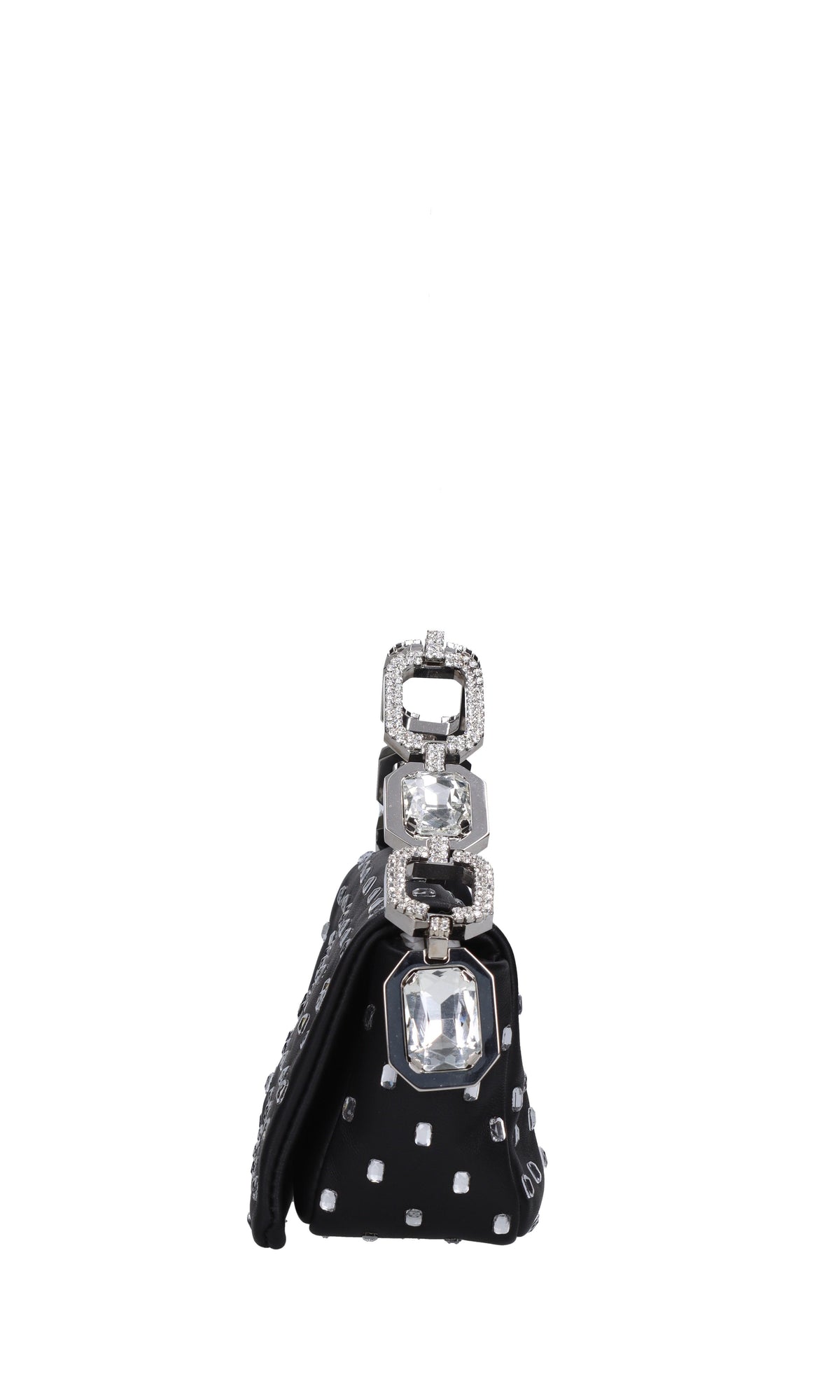 Borsa mini My Dream in pelle e strass 