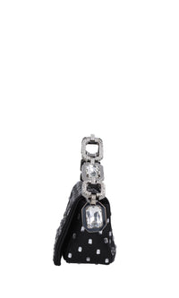 Borsa mini My Dream in pelle e strass 