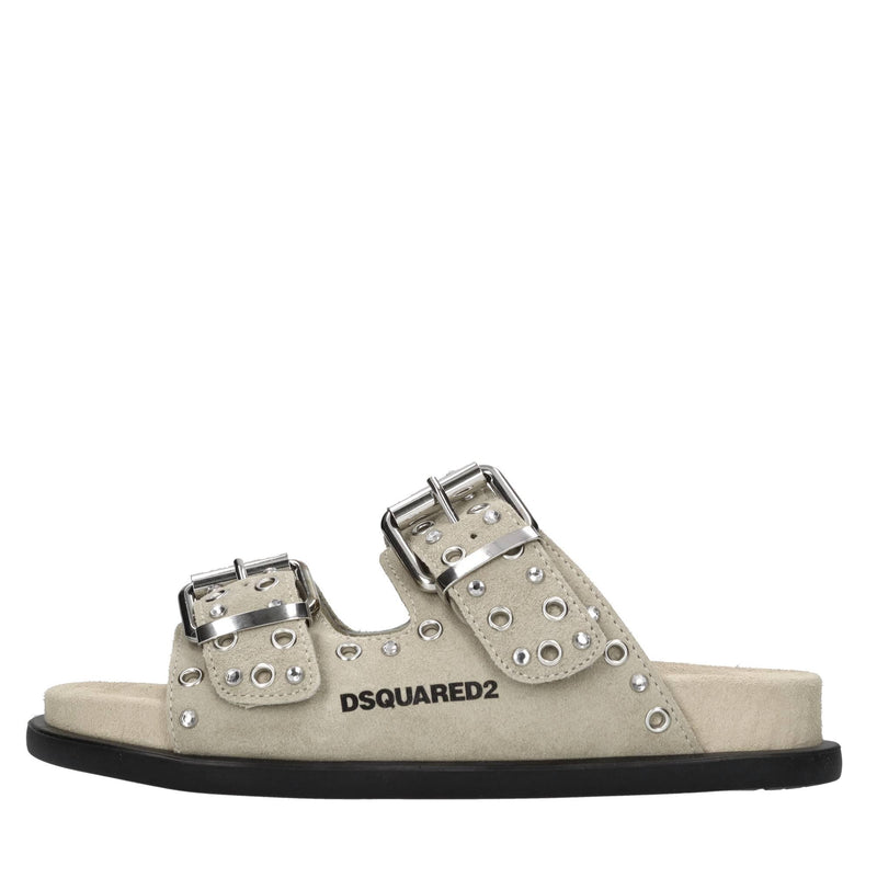 Mules in camoscio e strass 