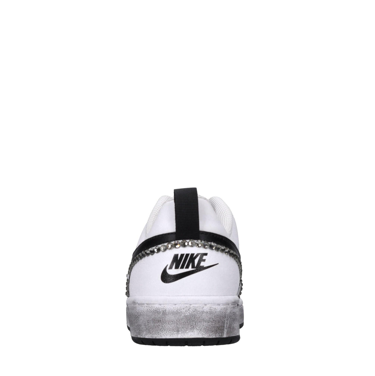 Sneakers in pelle e strass 
