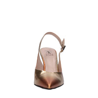 Décolleté slingback in pelle 