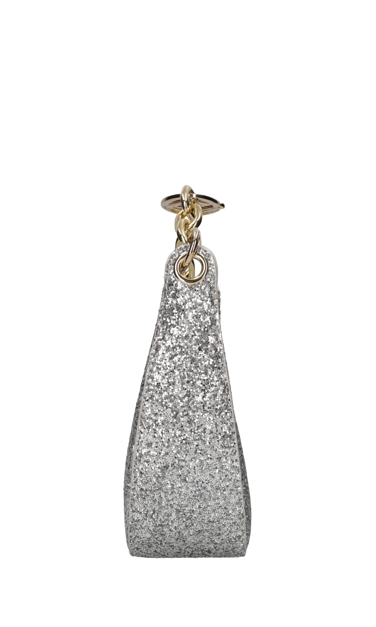 Borsa in ecopelle e glitter 