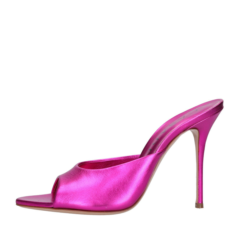 Mules in pelle 