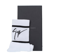 Calzini in tessuto misto cotone bianco 