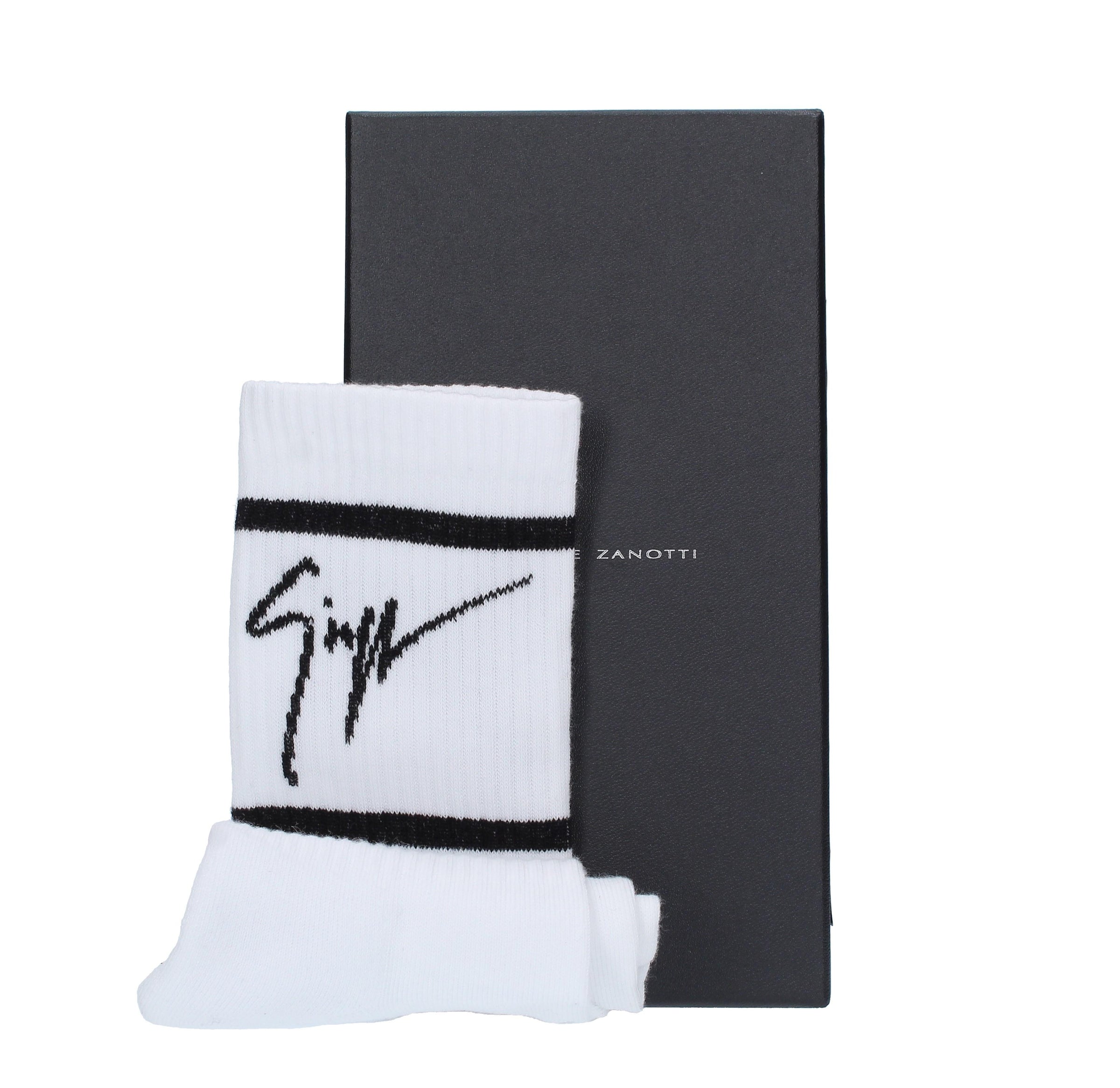 Calzini in tessuto misto cotone bianco 
