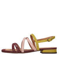 Sandali flat in pelle 