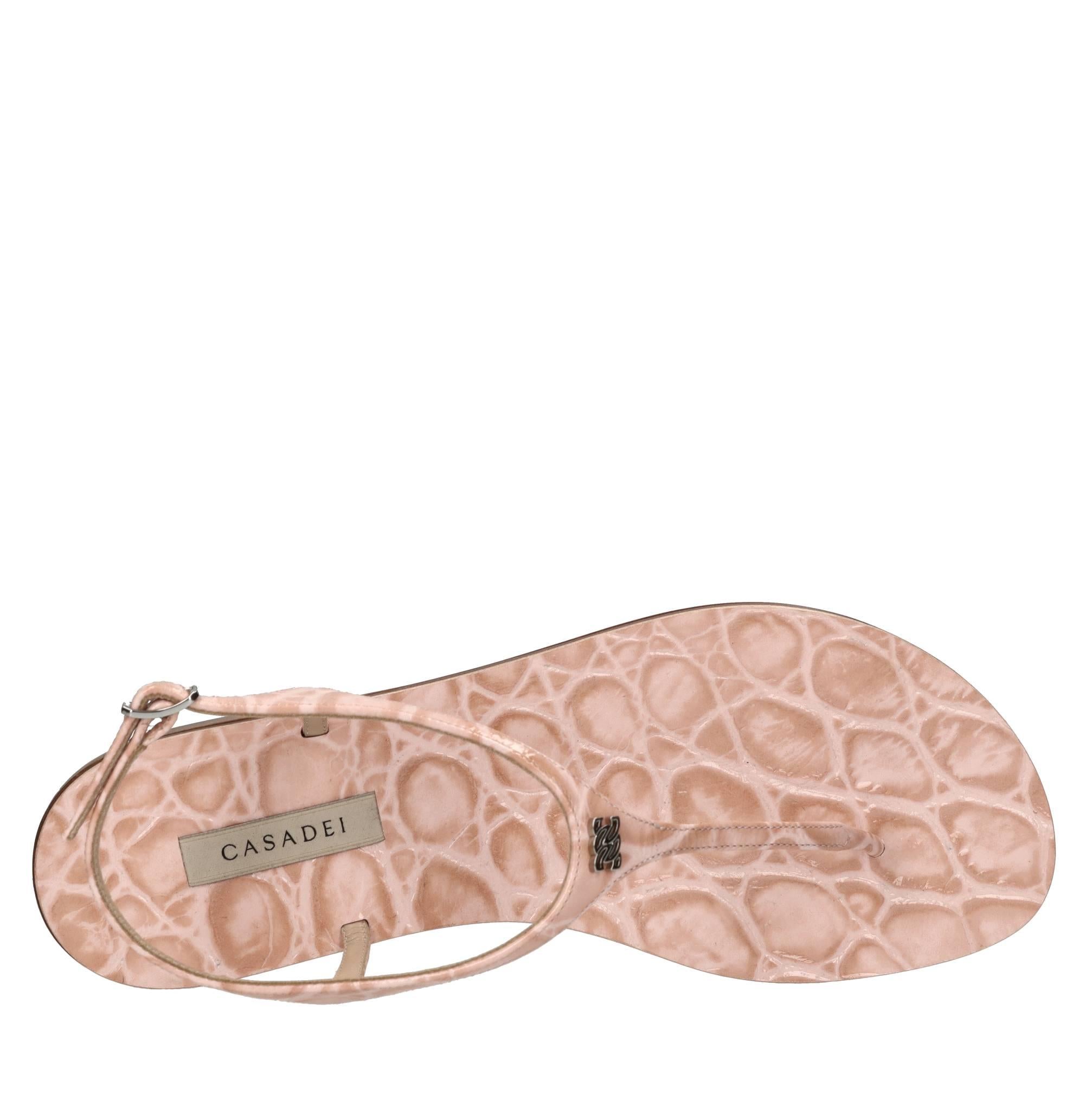 Sandali flat Jurassic in pelle 