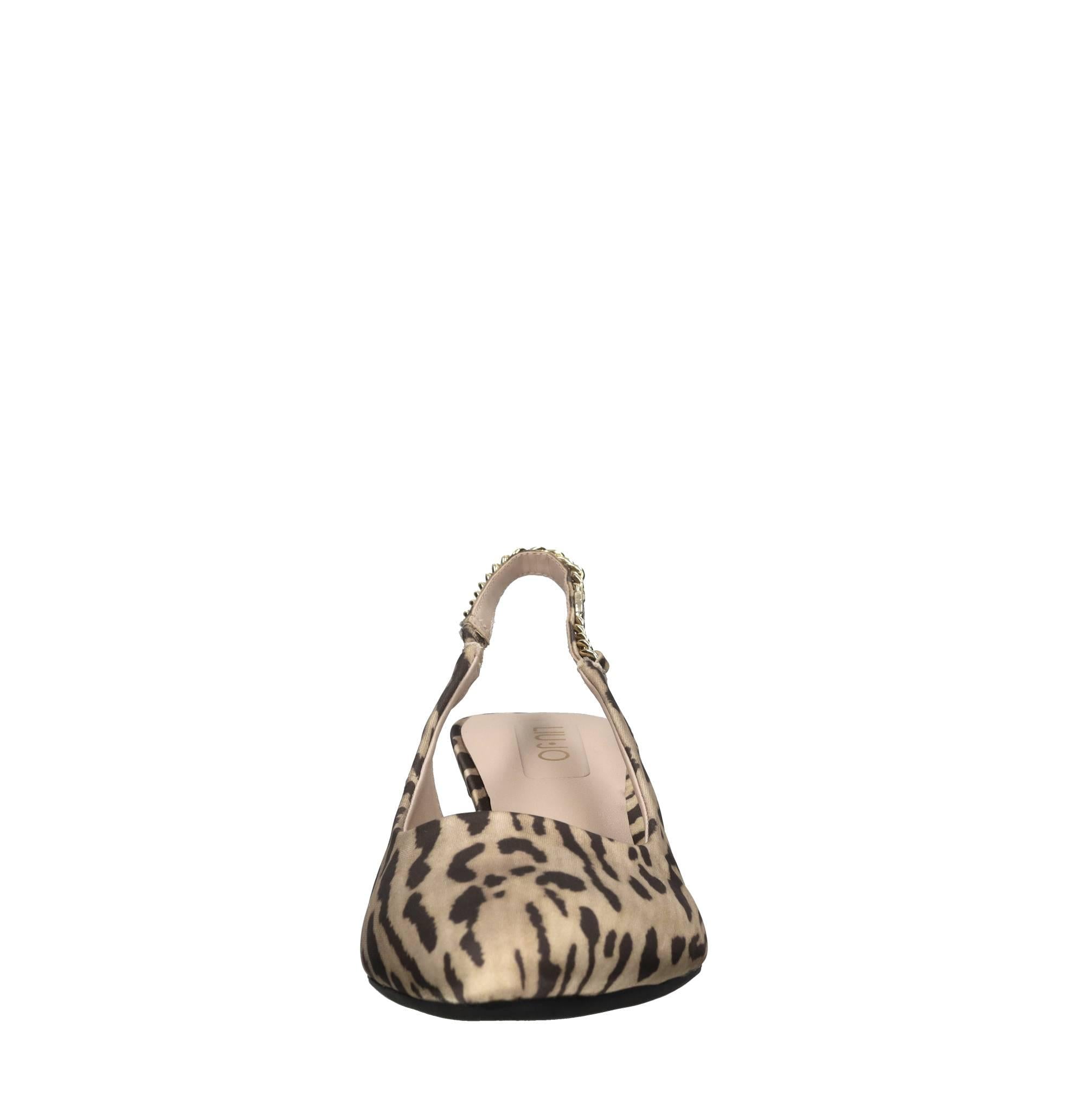 Décolleté slingback in tessuto 
