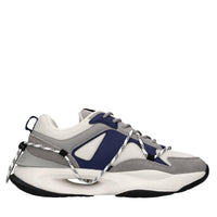 Sneakers in pelle,ecopelle e tessuto 
