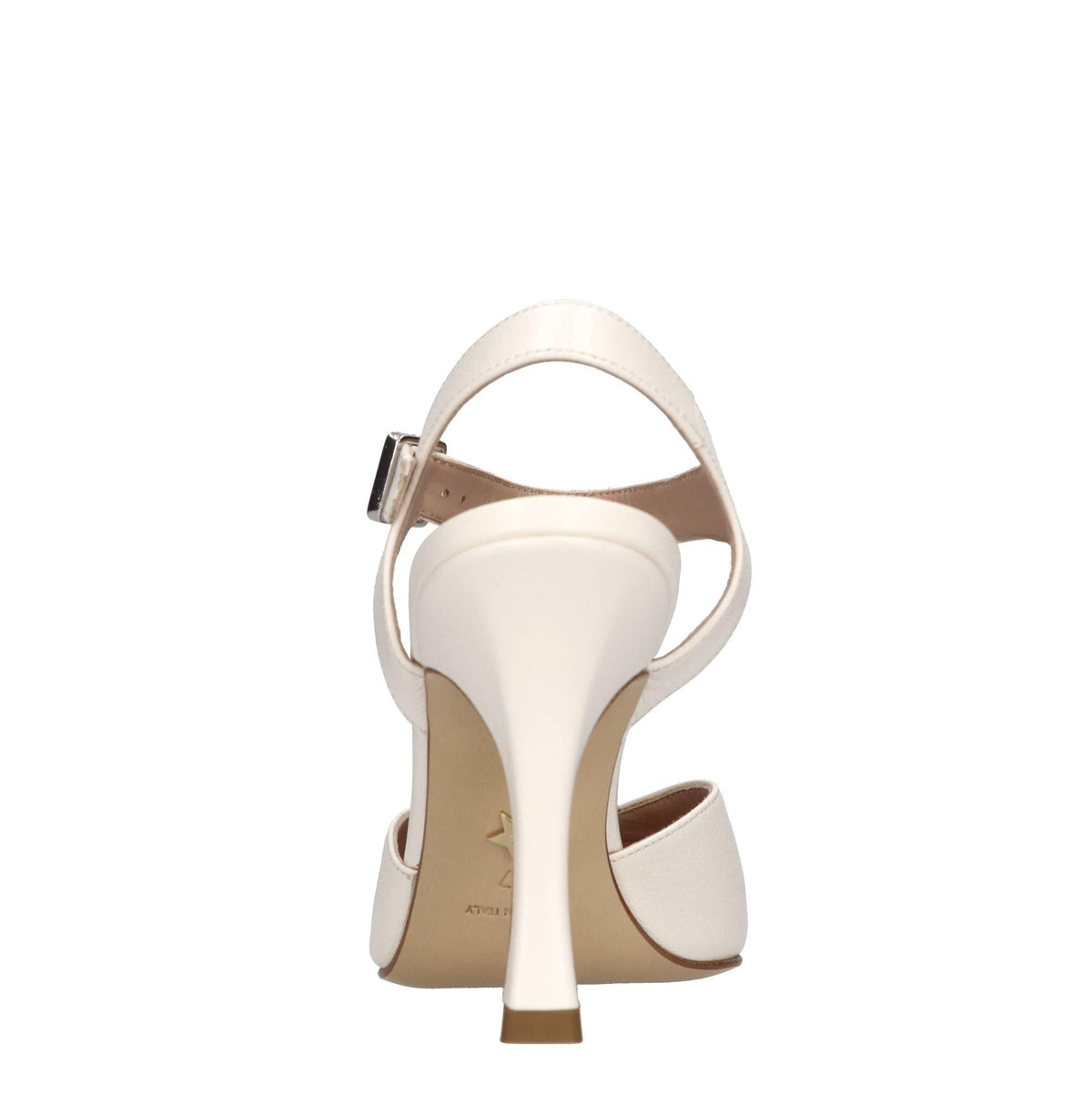 Décolleté slingback in pelle 