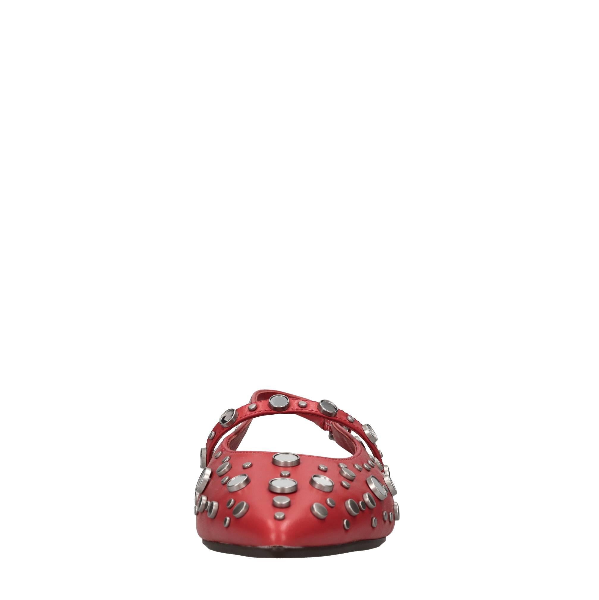 Ballerine slingback Brenda in pelle e borchie 