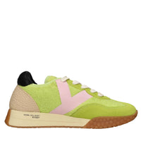 Sneakers in camoscio tessuto e gomma 