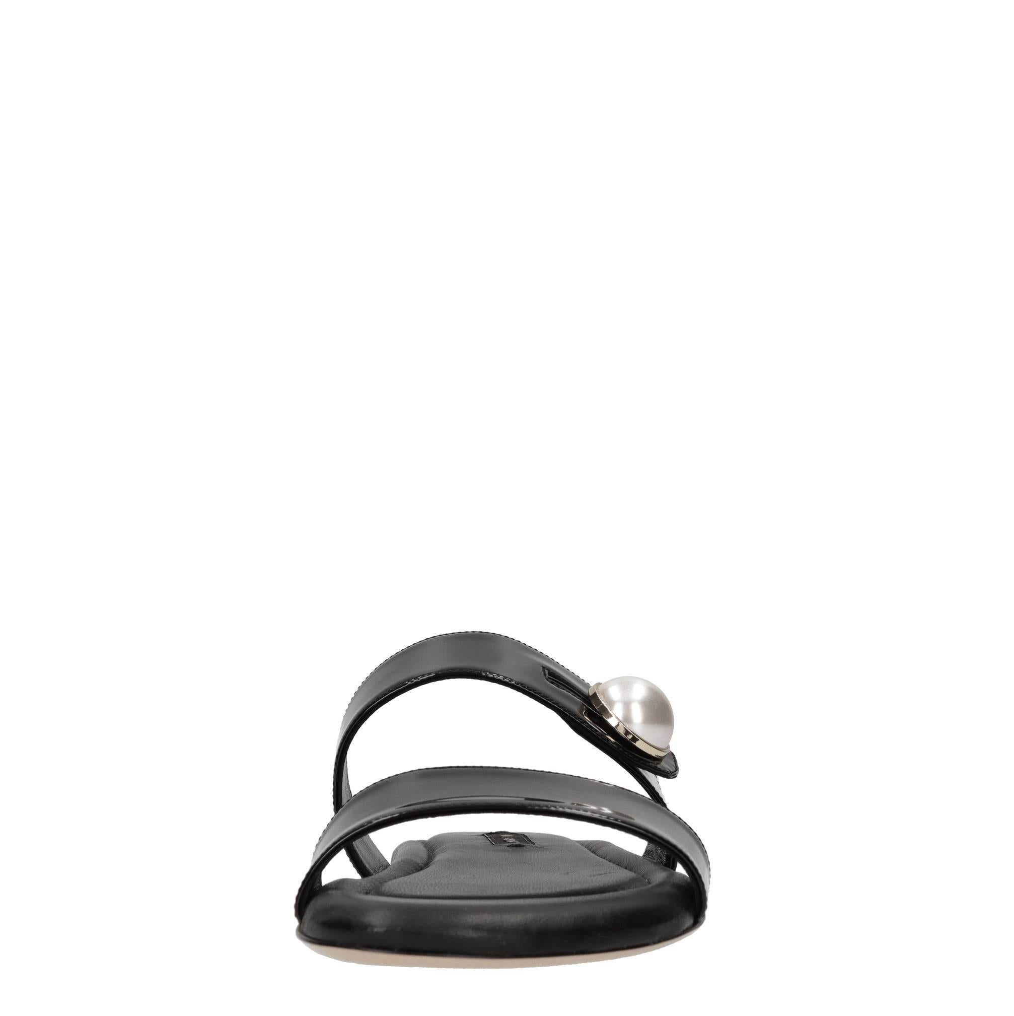 Sandali flat in pelle 