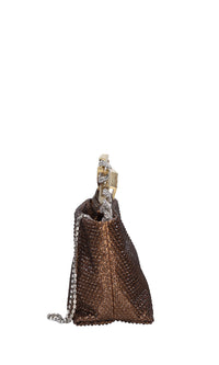 Borsa Jessye in tessuto e strass 