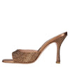GEDEBE Mules Dita 95 in tessuto e strass