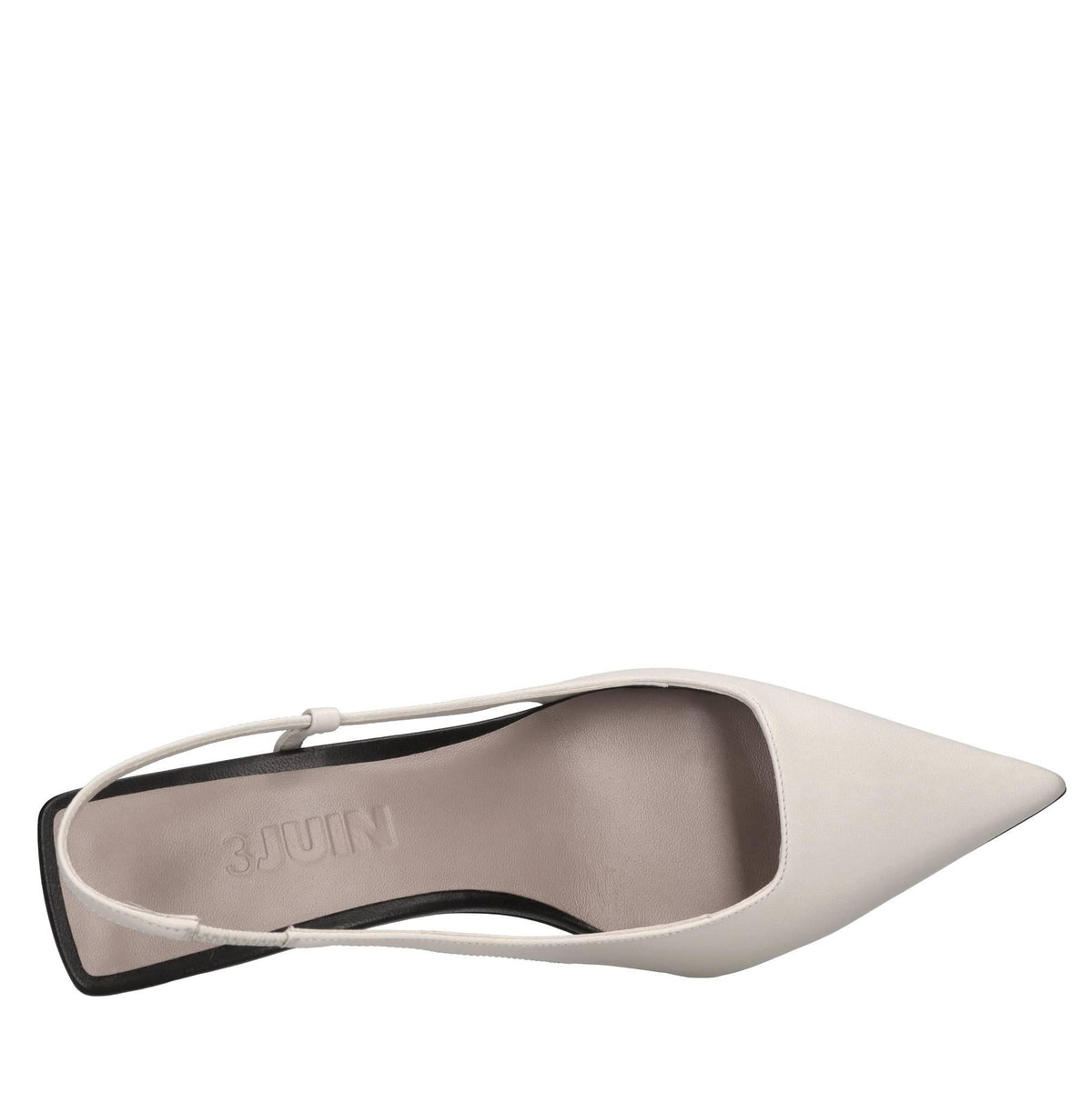 Décolléte slingback in pelle 