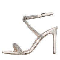 Sandali in pelle e microstrass 