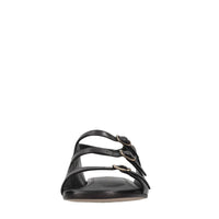 Sandali flat in pelle 