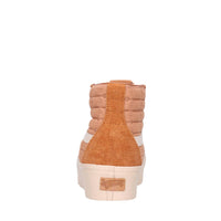 Sneakers in pelle e tessuto 