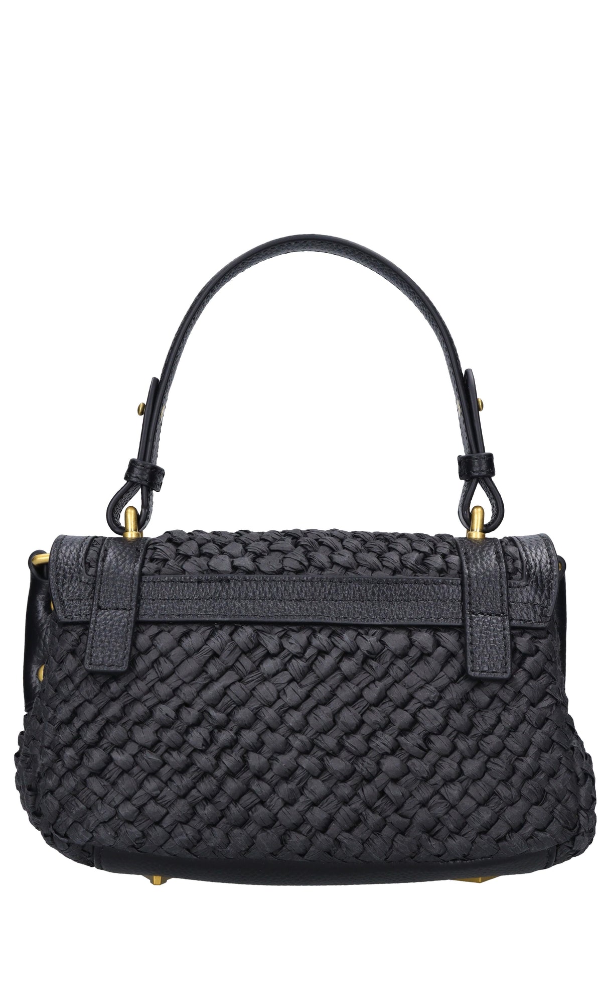 Borsa Atena in rafia e pelle 