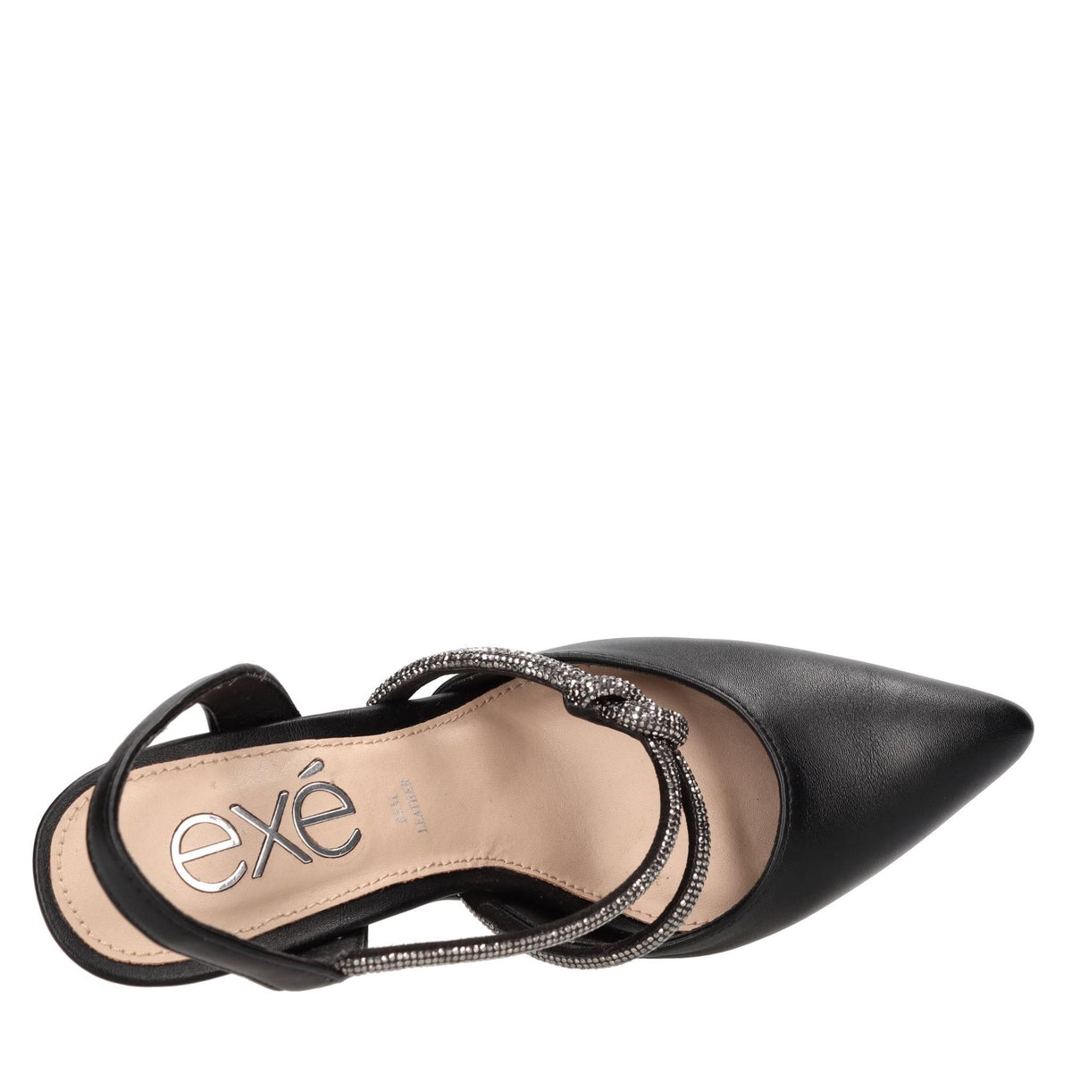 Décolleté slingback modello GARDA in pelle ed ecopelle 