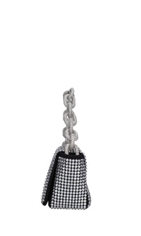 Borsa mini My Dream in raso e strass 