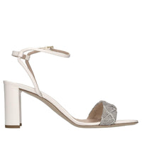Sandali in pelle e microstrass 