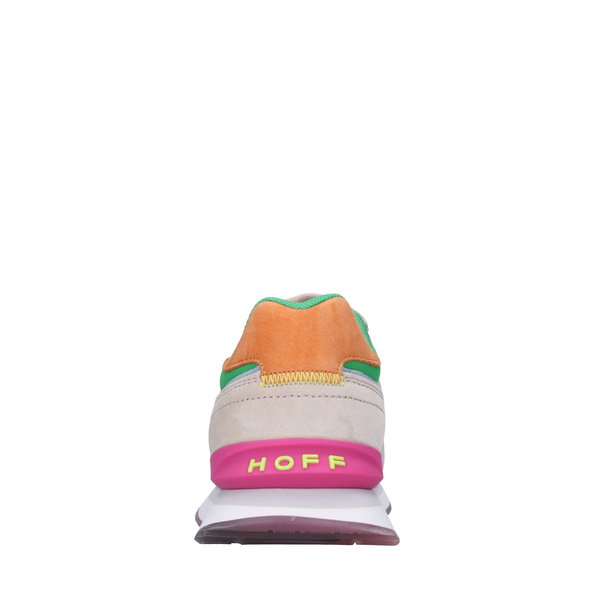 Sneakers in pelle e tessuto 