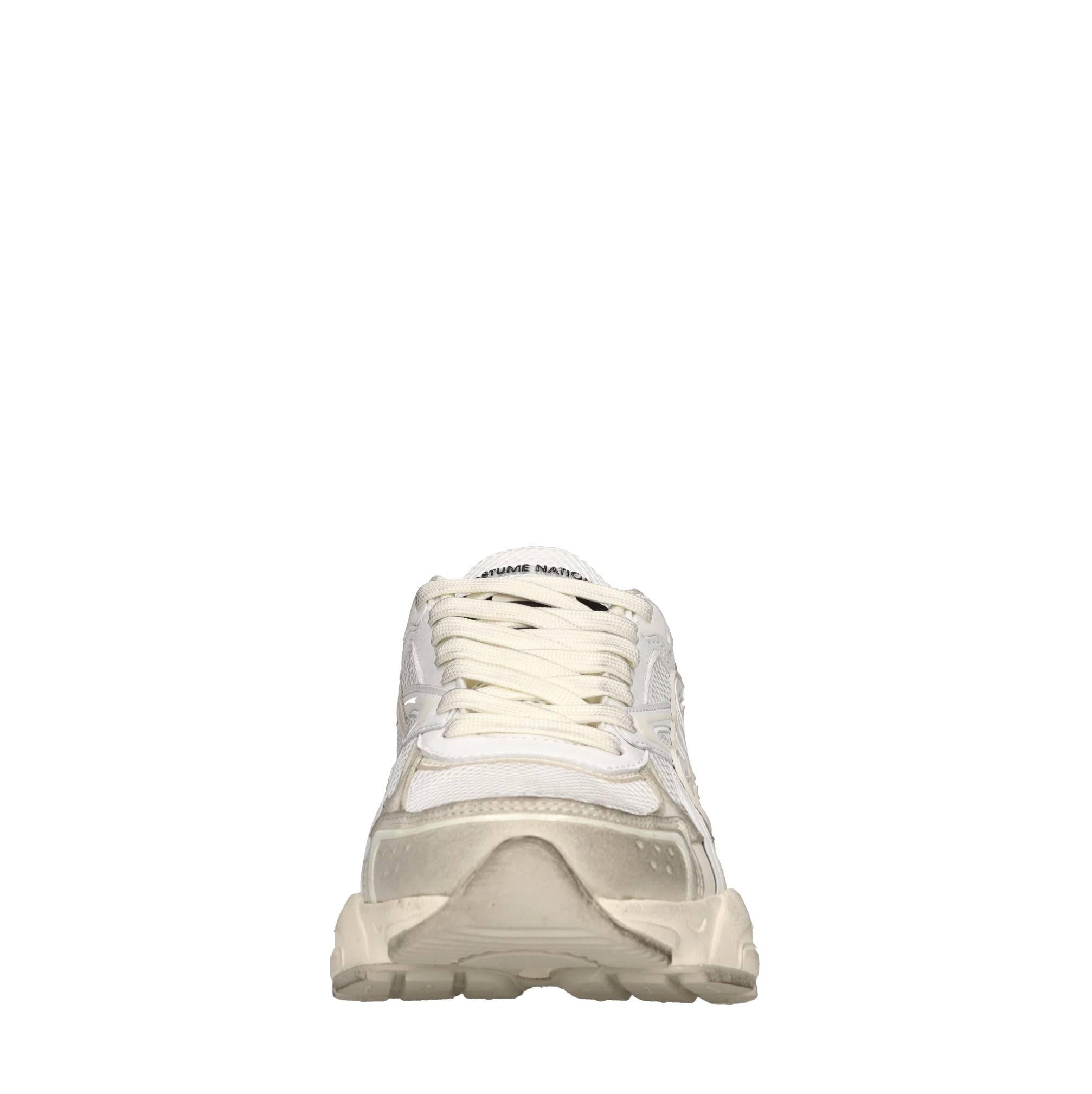 Sneakers in camoscio e tessuto 