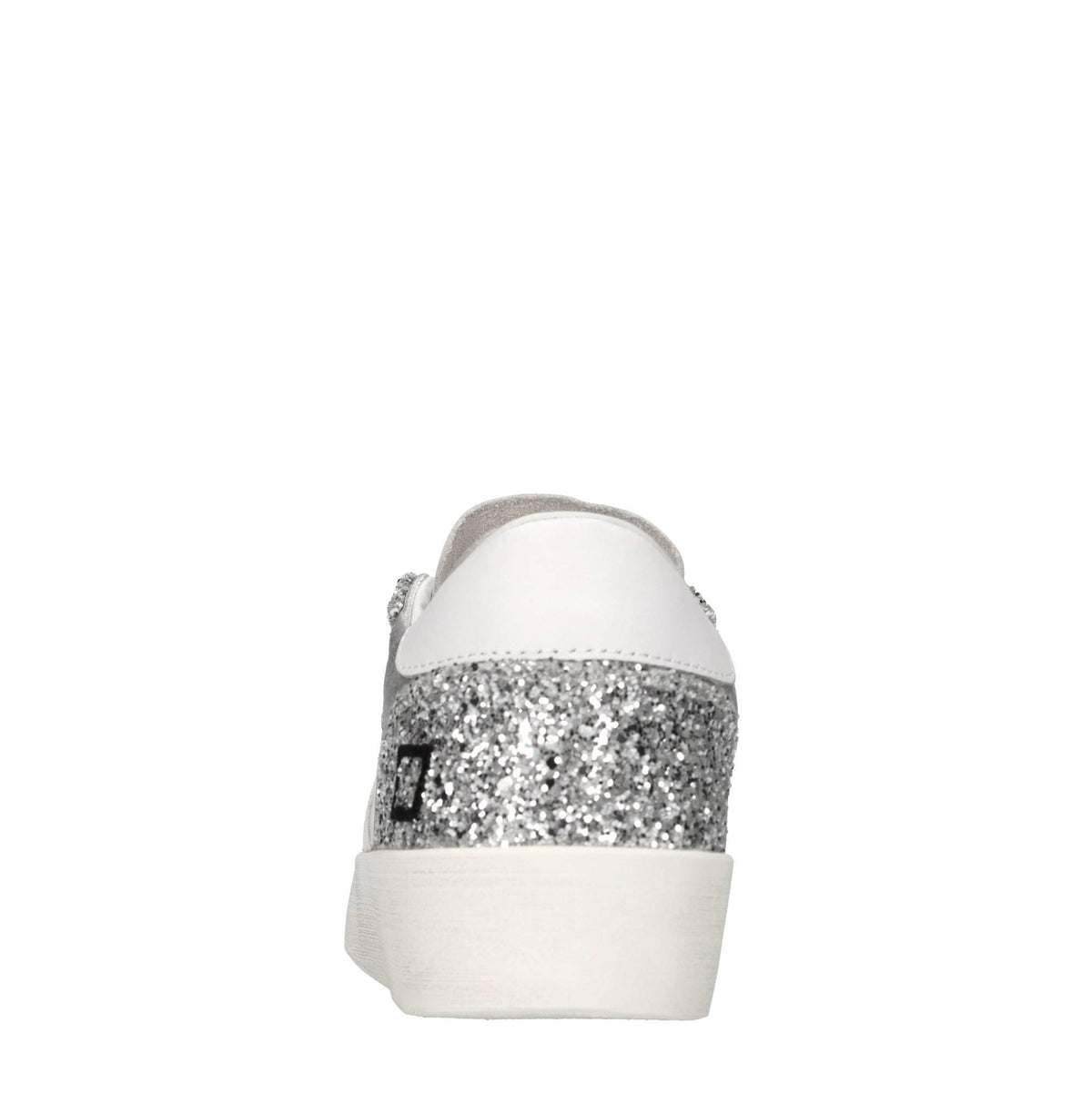 Sneakers in pelle e glitter 