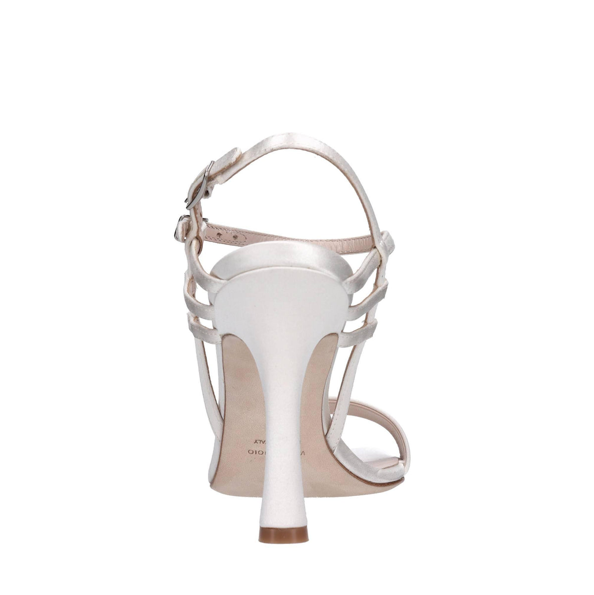 Sandali in pelle e raso 