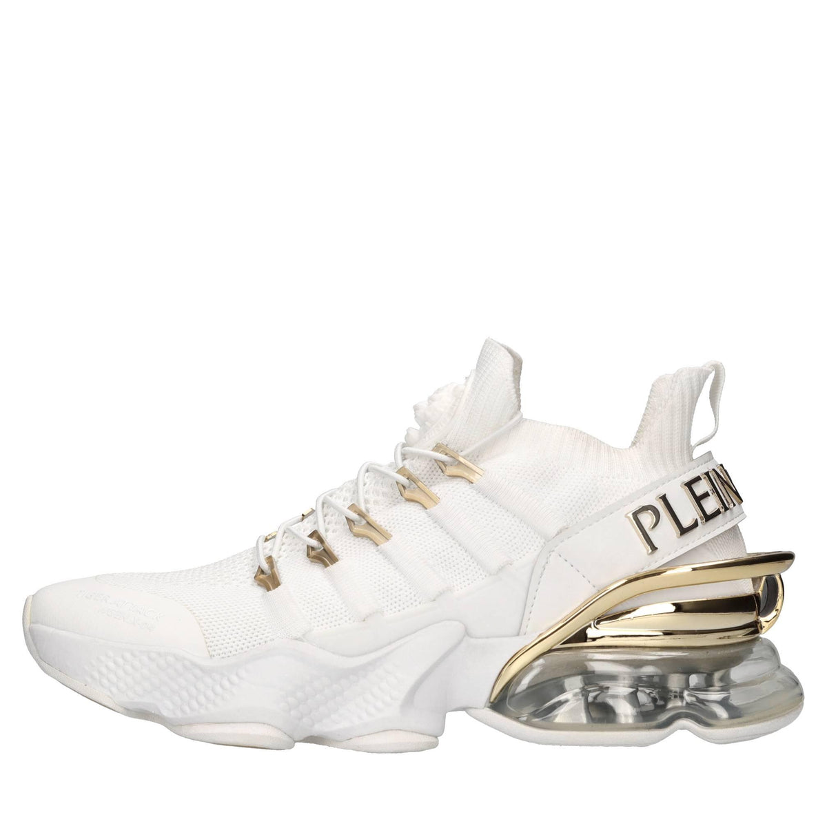 Sneakers in ecopelle e tessuto 