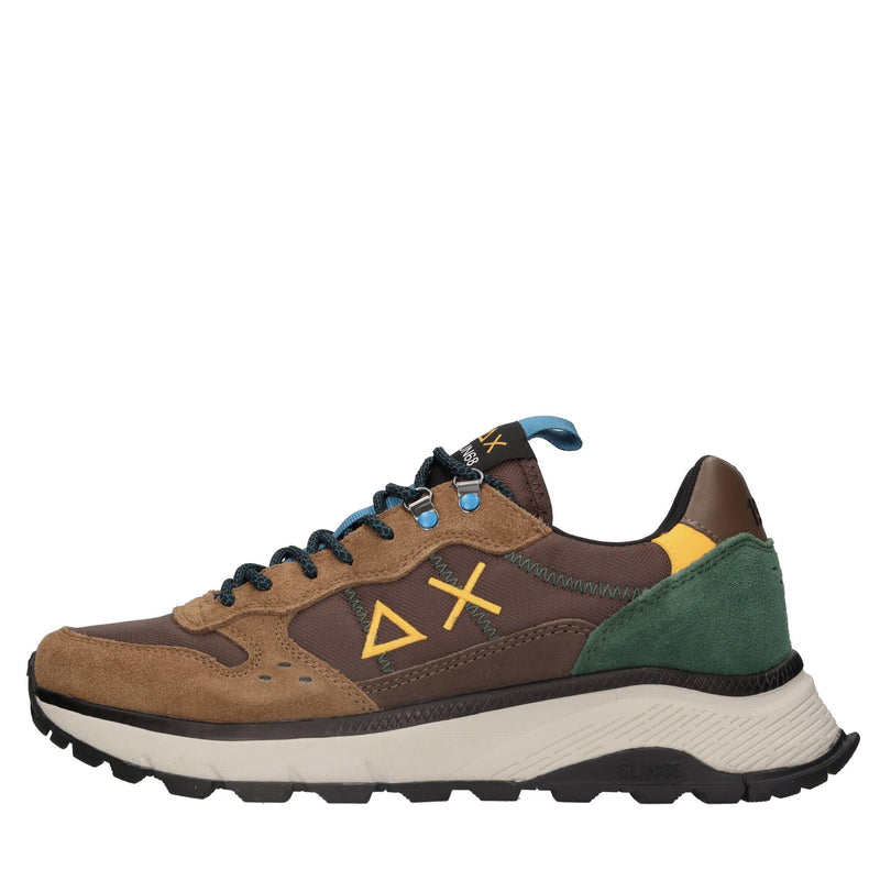 Sneakers modello Z44128 SUN68 in pelle scamosciata e tessuto traspirante 
