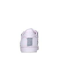 Sneakers in pelle e tessuto 