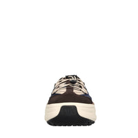 Sneakers in camoscio,pelle e tessuto 