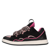 Sneakers in camoscio e tessuto 