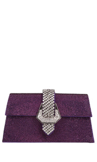 Borsa modello JADE in tessuto e strass 