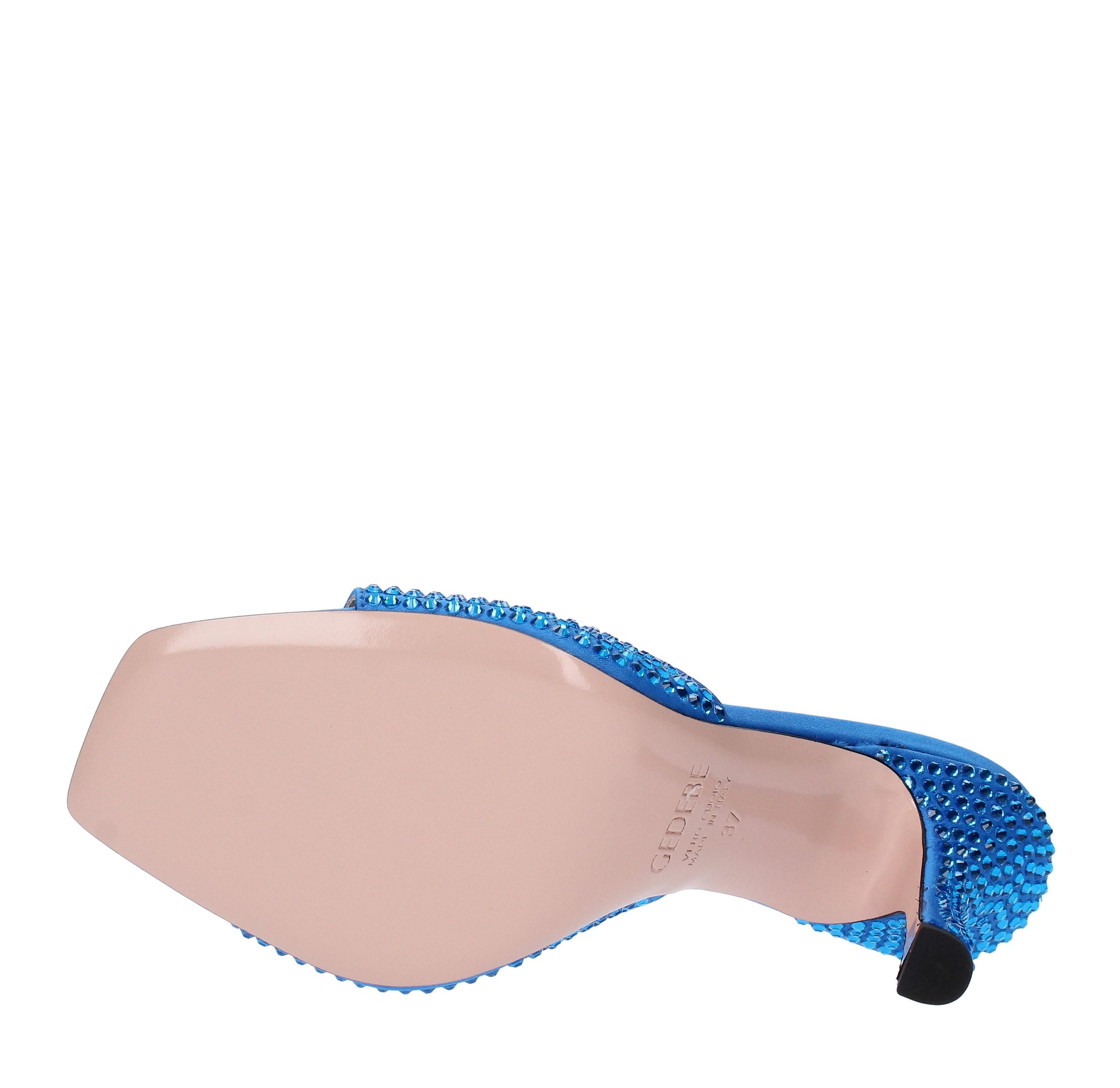 Mules modello DITA95 in raso e strass 