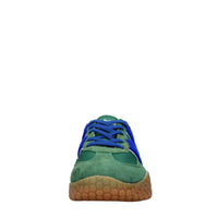 Sneakers in camoscio, tessuto e gomma 