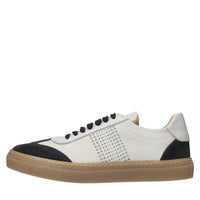 Sneakers in pelle e camoscio 