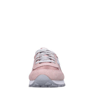 Sneakers in camoscio e tessuto 