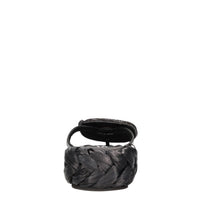 Mules in pelle e strass 