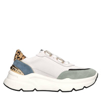 Sneakers in pelle e camoscio 