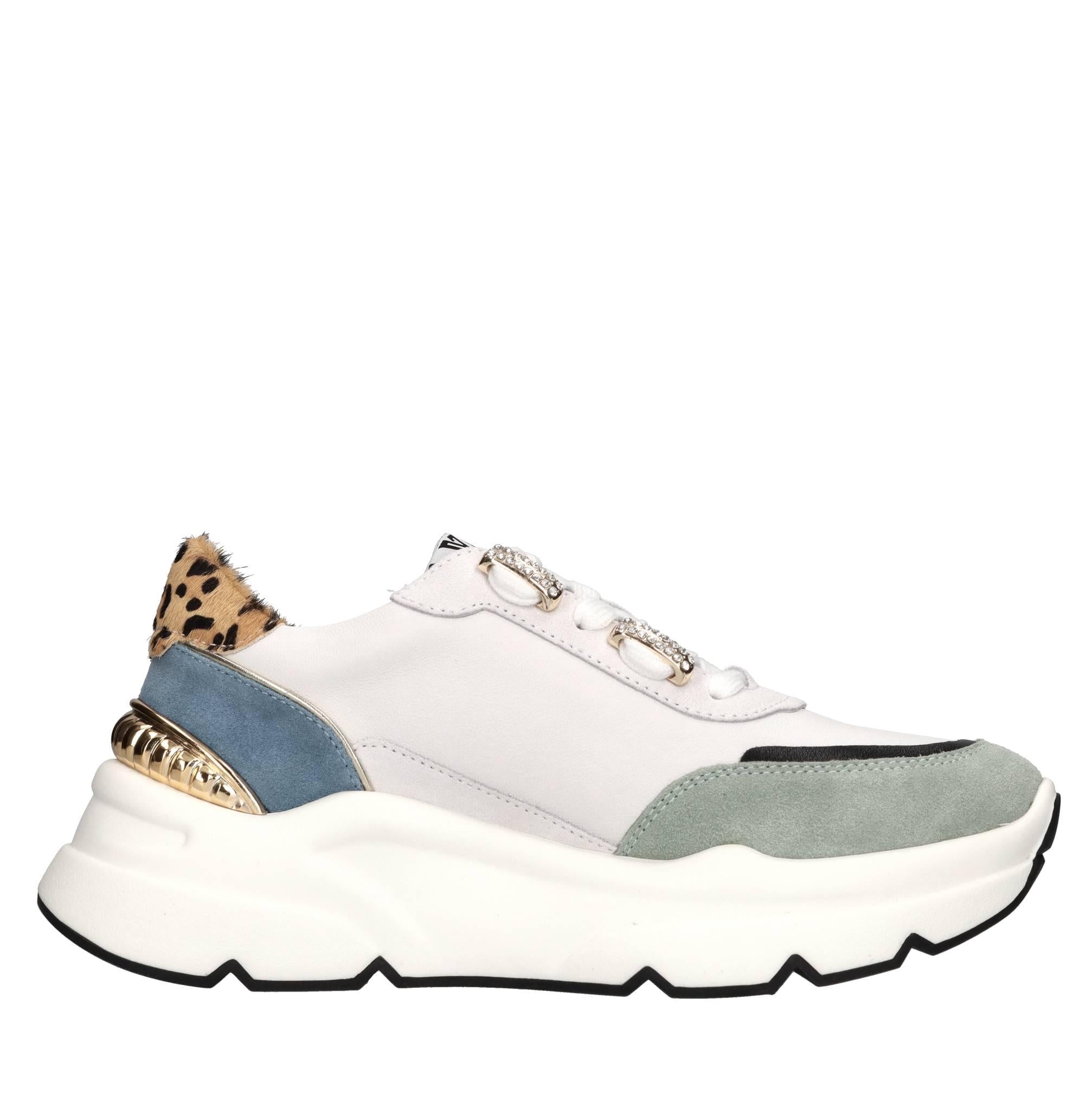 Sneakers in pelle e camoscio 