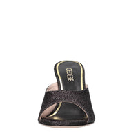 Mules modello EMILY in pelle e glitter 