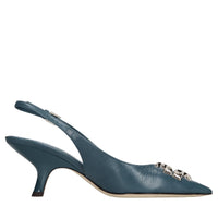 Décoletté slingback in pelle 