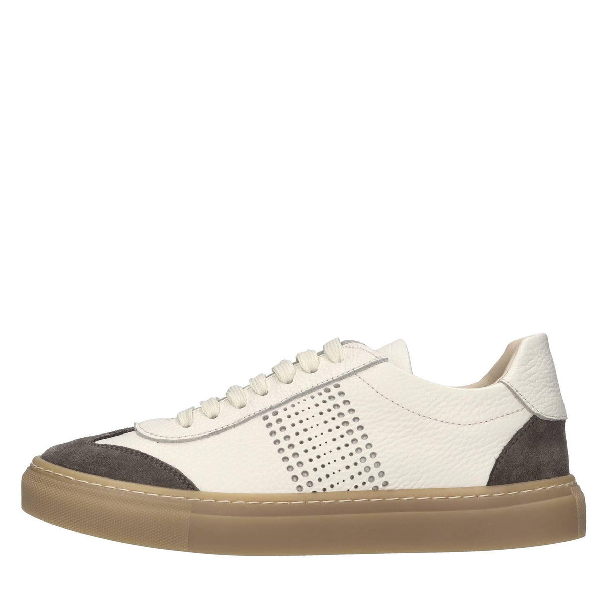 Sneakers in pelle e camoscio 